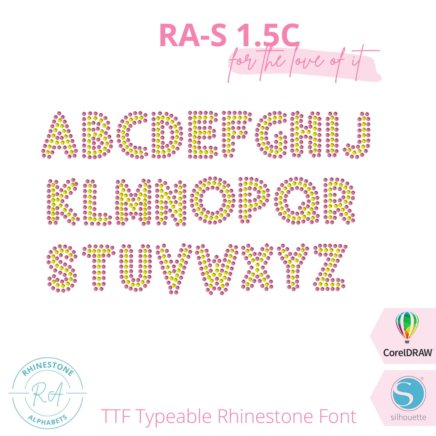 RA-S Round 1.5C - RhinestoneAlphabets