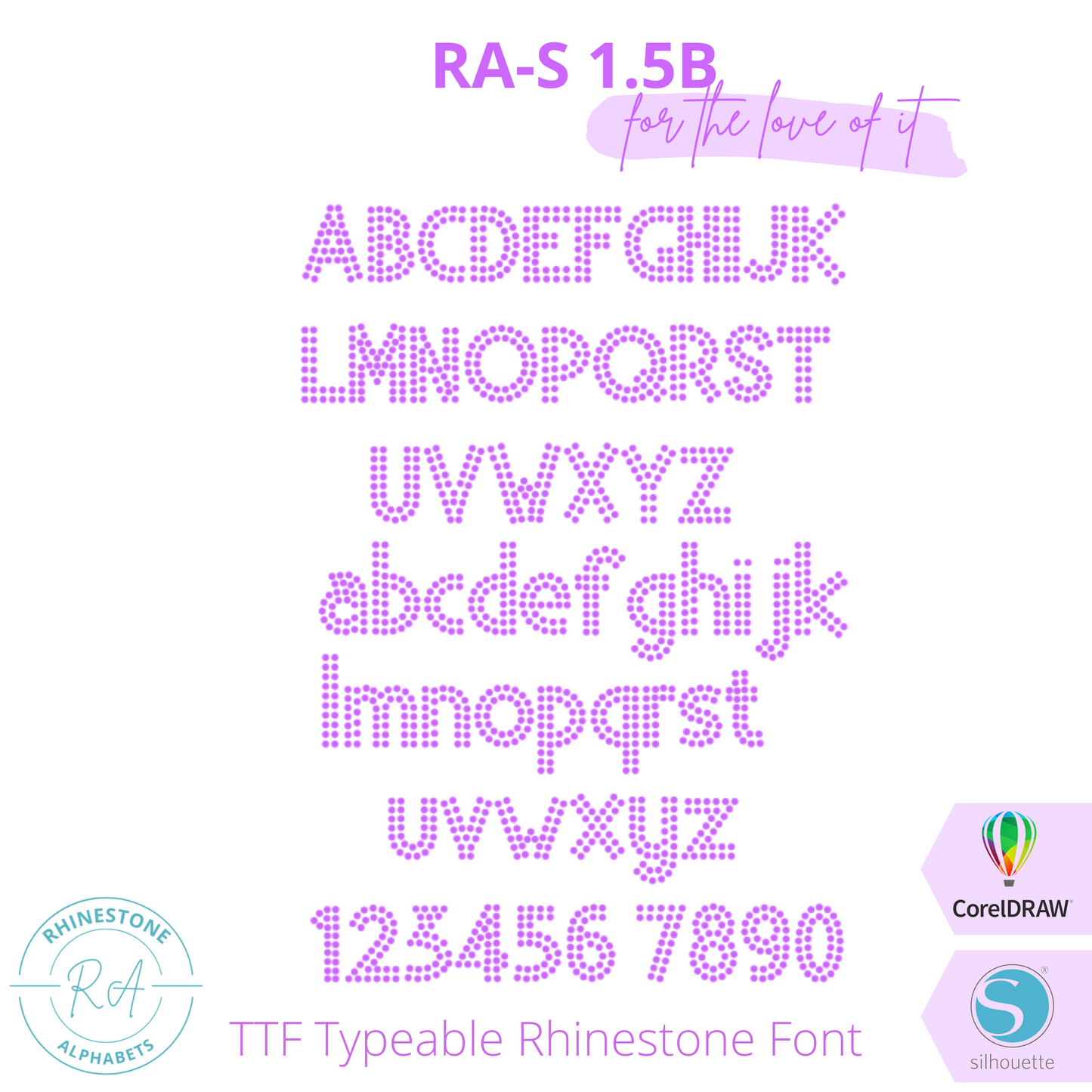 RA-S Round 1.5B - RhinestoneAlphabets