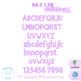 1 Inch Fonts – RhinestoneAlphabets