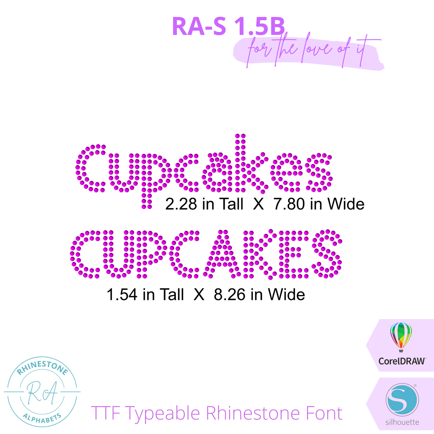 RA-S Round 1.5B - RhinestoneAlphabets