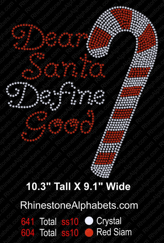 Santa Define Good ,TTF Rhinestone Fonts & Rhinestone Designs
