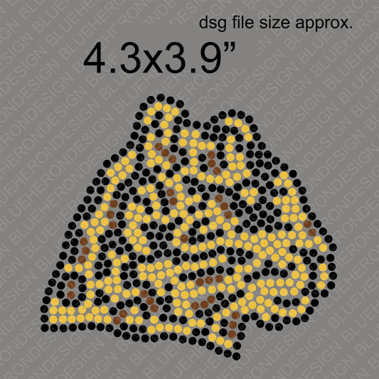 Tiny Leopards DSG File ,TTF Rhinestone Fonts & Rhinestone Designs