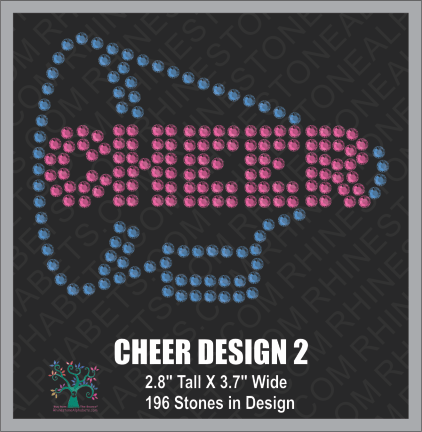 Cheer Design 2 ,TTF Rhinestone Fonts & Rhinestone Designs