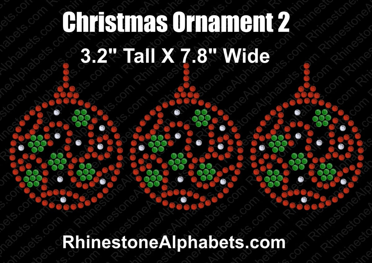 Christmas Ornament 2 ,TTF Rhinestone Fonts & Rhinestone Designs