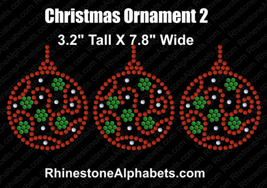 Christmas Ornament 2 ,TTF Rhinestone Fonts & Rhinestone Designs