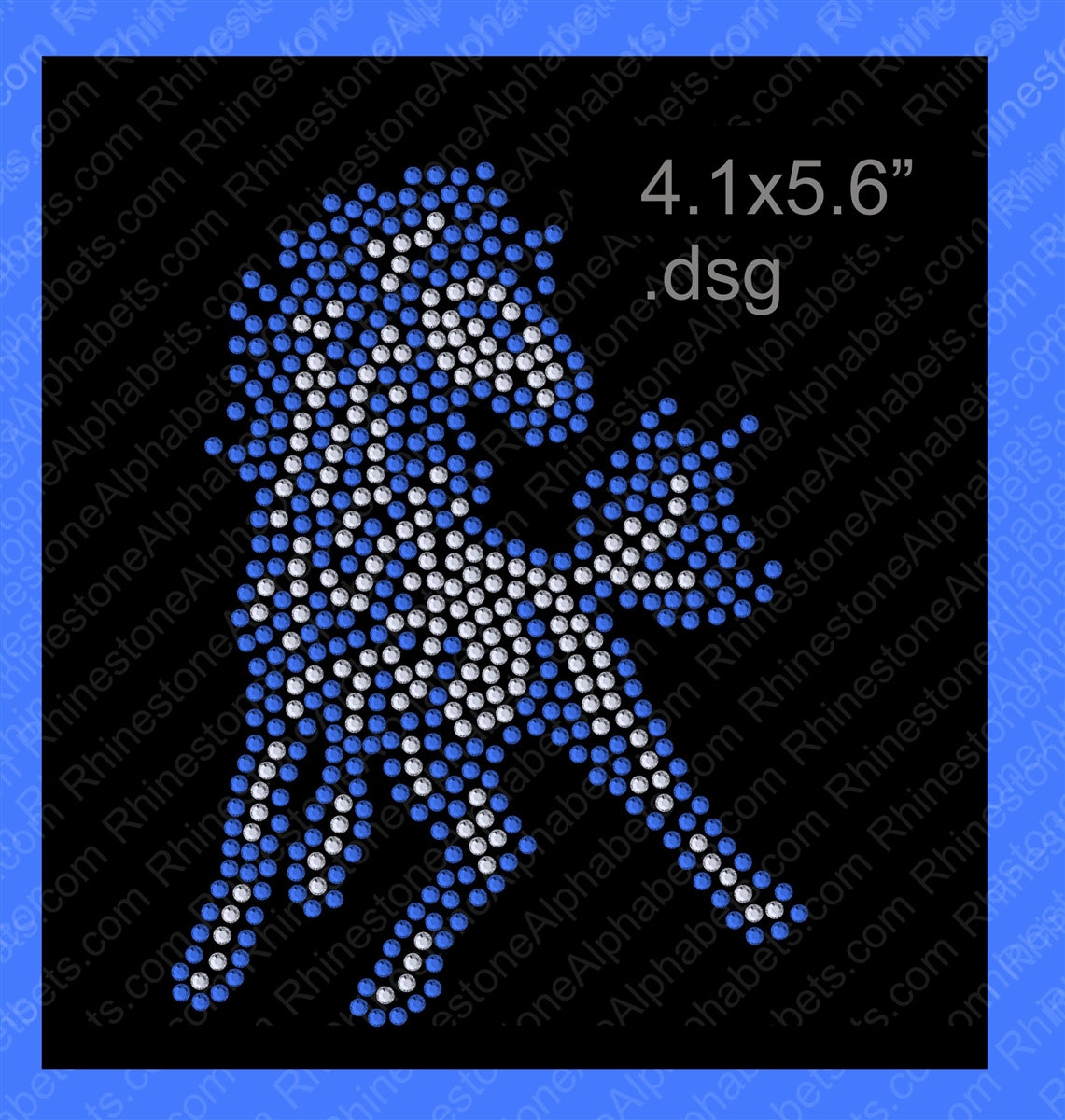 Mustang Mascot for .dsg file ,TTF Rhinestone Fonts & Rhinestone Designs