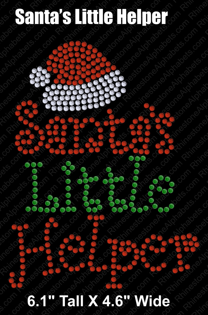 Santa's Little Helper ,TTF Rhinestone Fonts & Rhinestone Designs