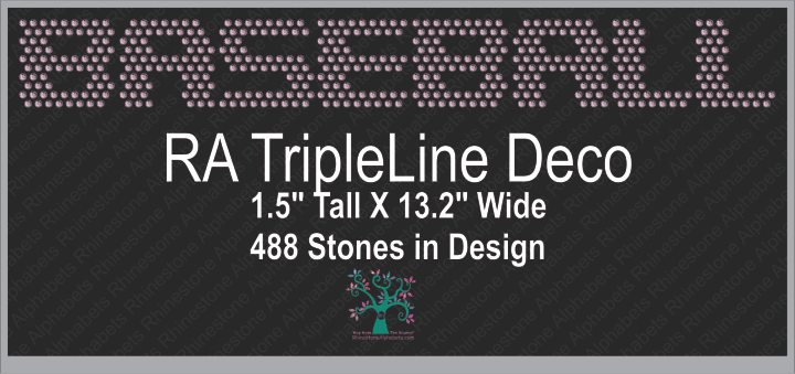 RA TripleLineDeco ,TTF Rhinestone Fonts & Rhinestone Designs