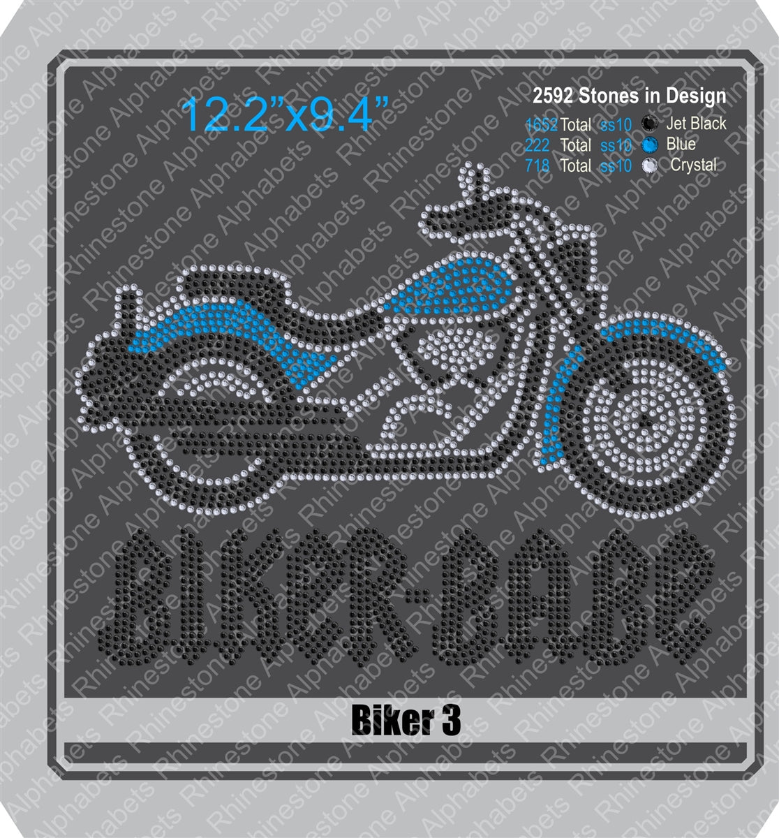 Biker3 ,TTF Rhinestone Fonts & Rhinestone Designs