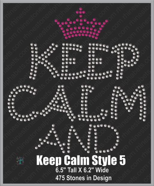 Keep Calm Style 5 ,TTF Rhinestone Fonts & Rhinestone Designs