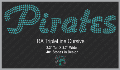 RA TripleCursive1 ,TTF Rhinestone Fonts & Rhinestone Designs
