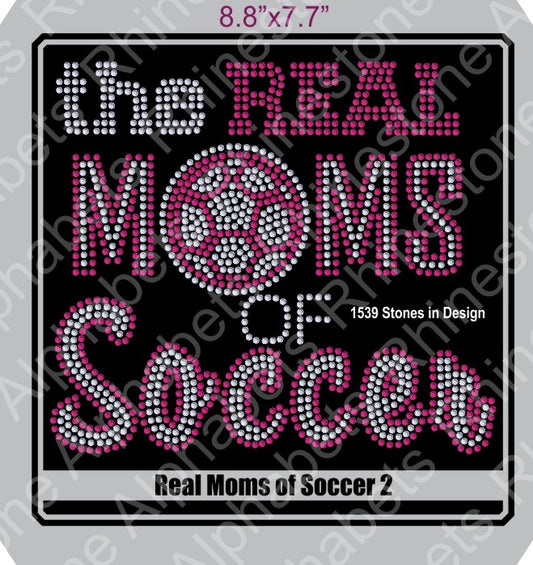Real Moms of Soccer 2 ,TTF Rhinestone Fonts & Rhinestone Designs