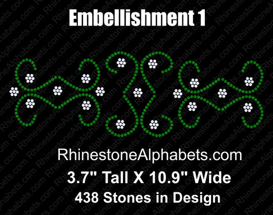 Embellishment 1 ,TTF Rhinestone Fonts & Rhinestone Designs