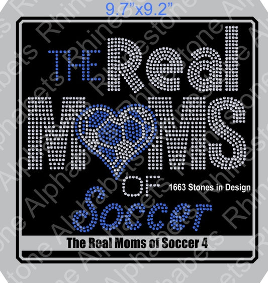 Real Moms of Soccer 4 ,TTF Rhinestone Fonts & Rhinestone Designs