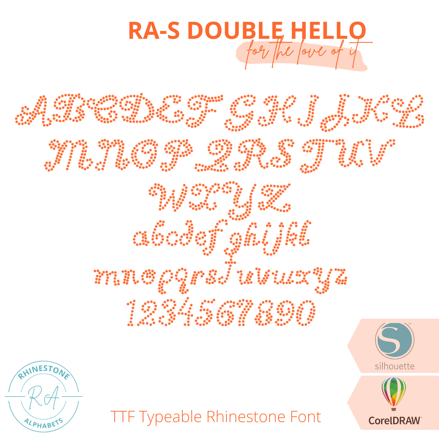 RA-S Double Hello - RhinestoneAlphabets