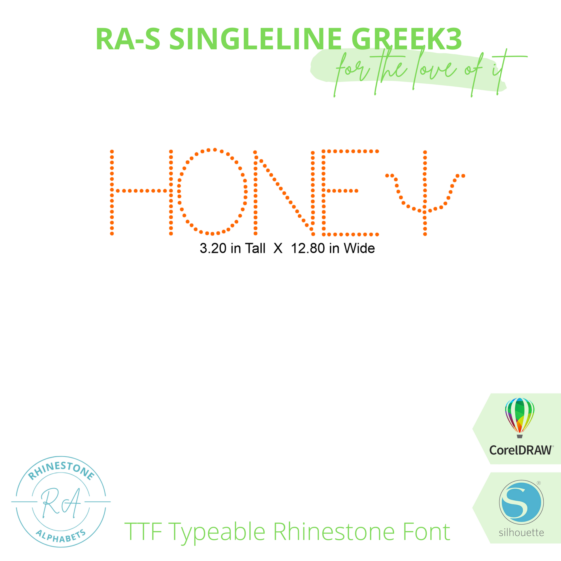 RA-S Singleline Greek 3 - RhinestoneAlphabets