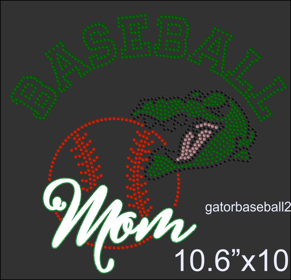 Gator Baseball 2 - RhinestoneAlphabets