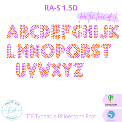 RA-S Round 1.5D - RhinestoneAlphabets
