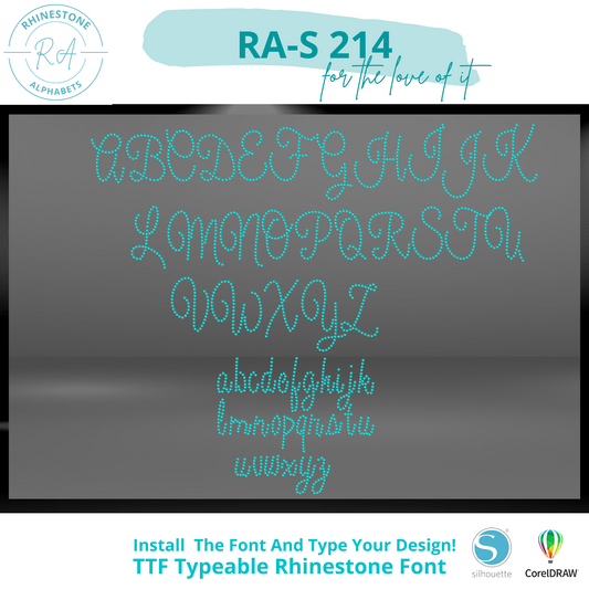 RA-S 214 - RhinestoneAlphabets