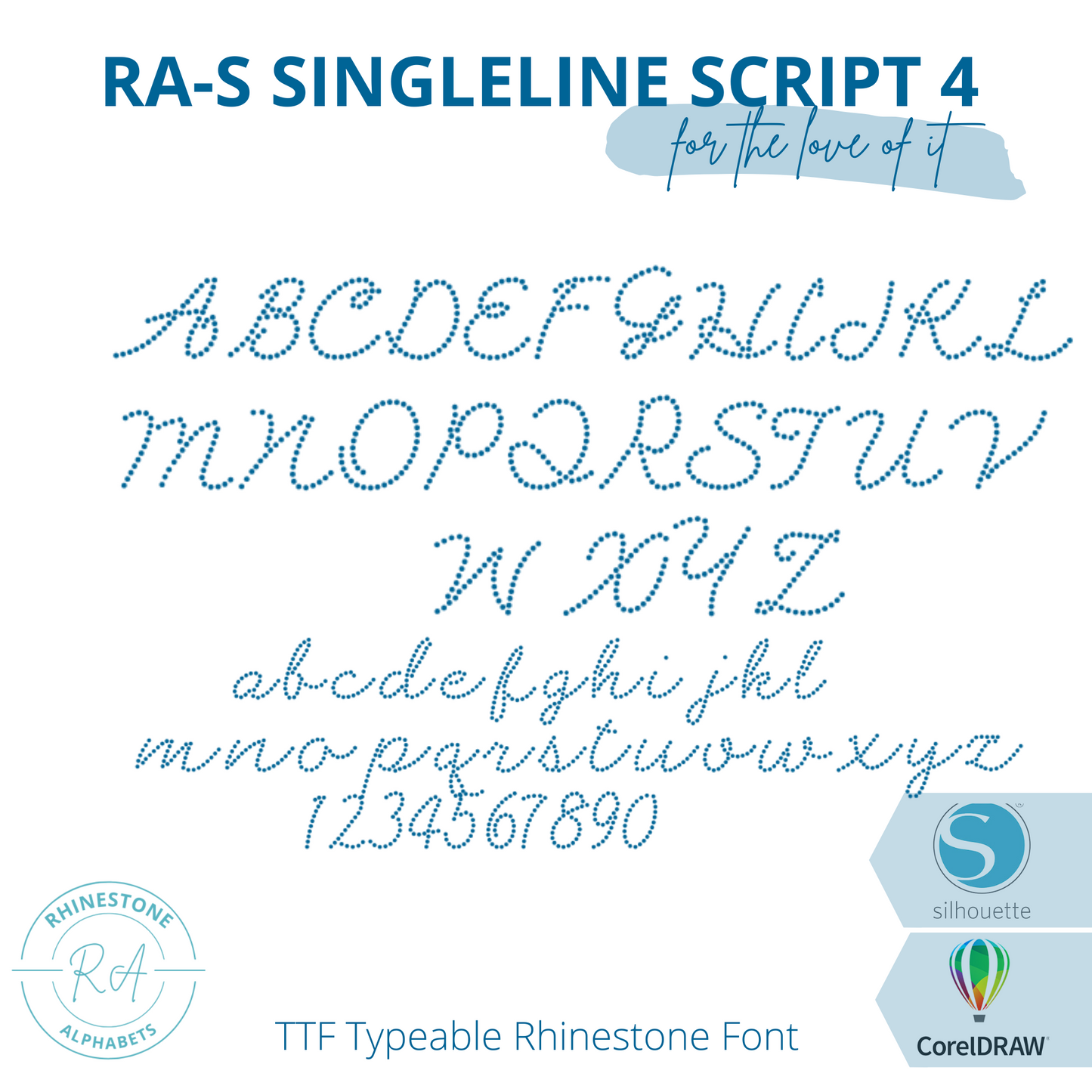 RA-S Script 4 - RhinestoneAlphabets