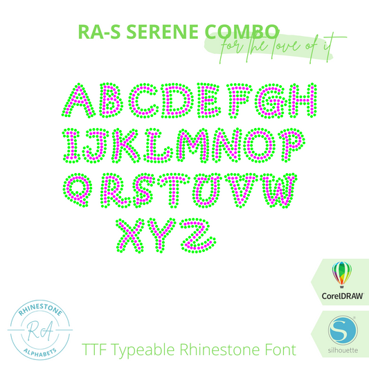 RA-S  Serene Combo - RhinestoneAlphabets