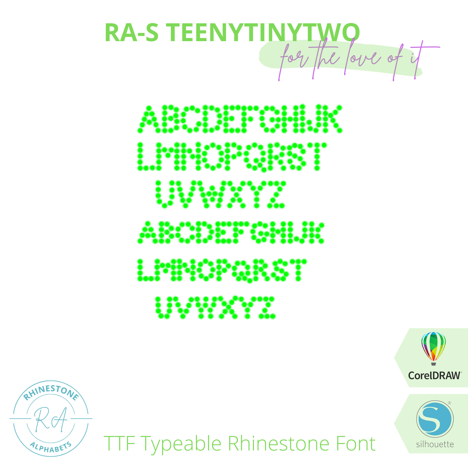 RA-S TeenyTiny2 - RhinestoneAlphabets
