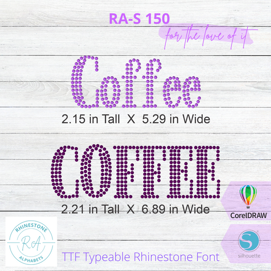 RA-S 150 - RhinestoneAlphabets