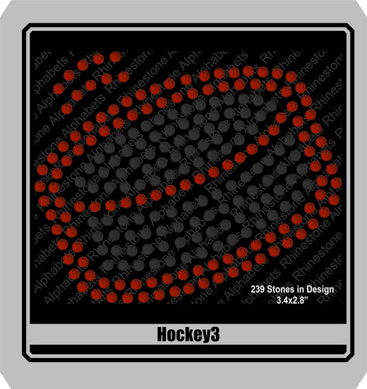HockeyPuck3 ,TTF Rhinestone Fonts & Rhinestone Designs