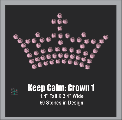 Keep Calm Crown 1 ,TTF Rhinestone Fonts & Rhinestone Designs