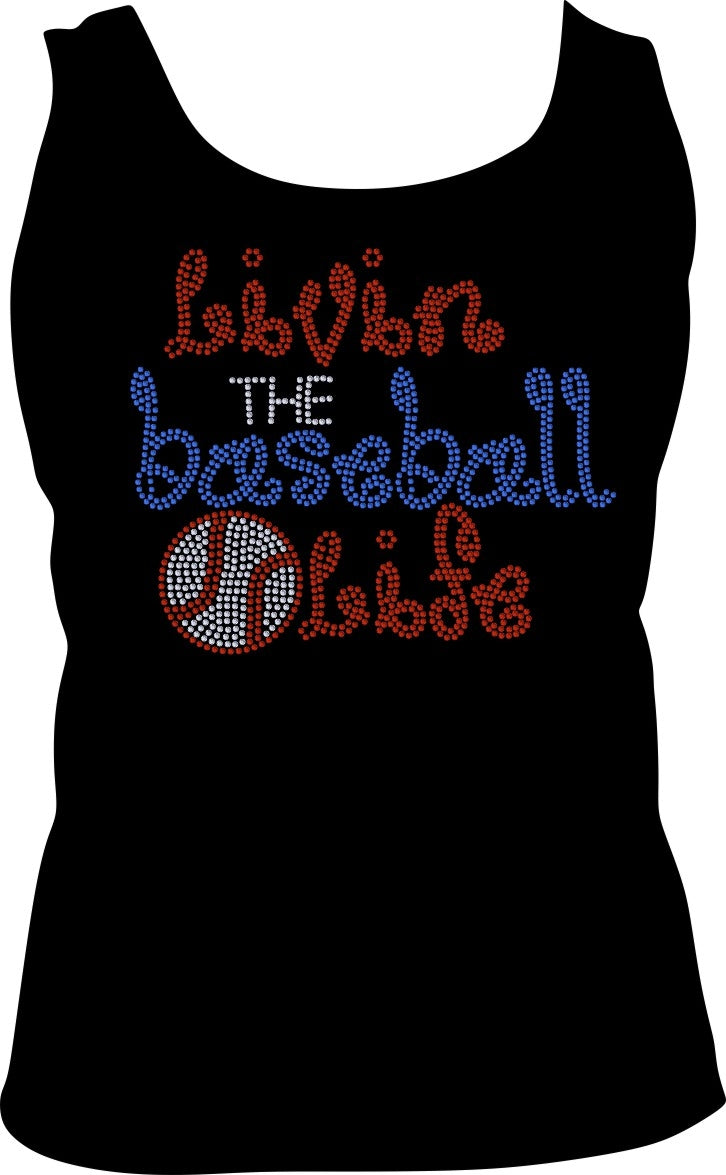 living the baseball life ,TTF Rhinestone Fonts & Rhinestone Designs