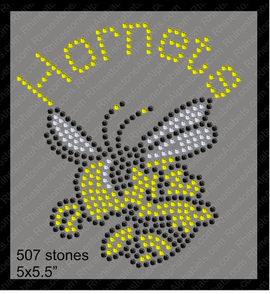 Tiny Hornets ,TTF Rhinestone Fonts & Rhinestone Designs