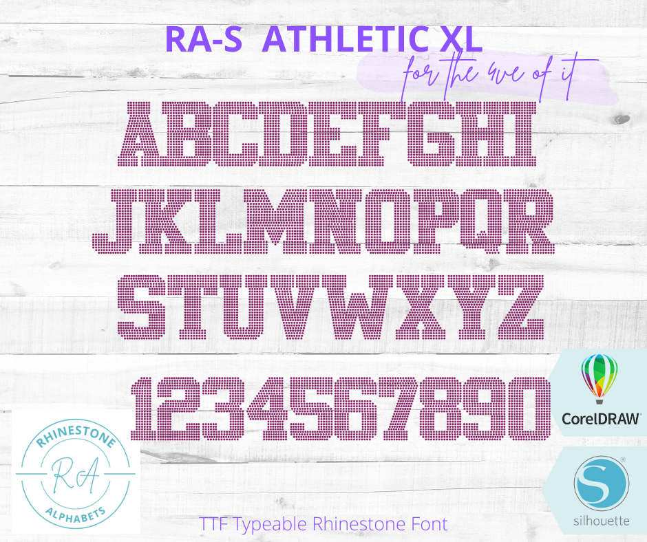 RA-S Athletic XL - RhinestoneAlphabets