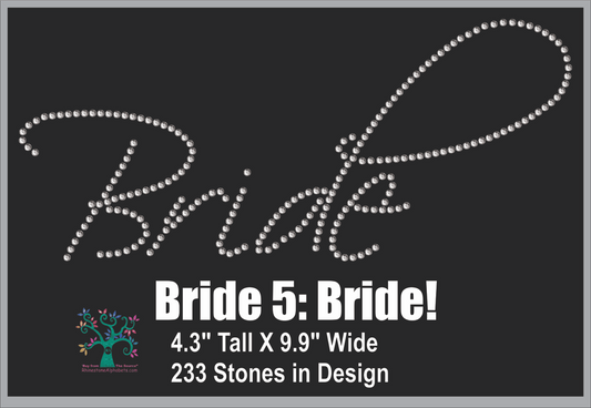 Bride 5: Bride ,TTF Rhinestone Fonts & Rhinestone Designs