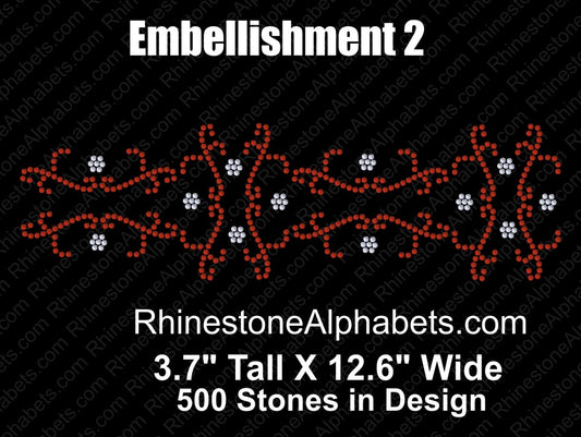 Embellishment 2 ,TTF Rhinestone Fonts & Rhinestone Designs