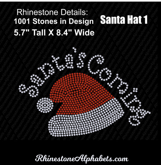 Santa Hat 1 ,TTF Rhinestone Fonts & Rhinestone Designs
