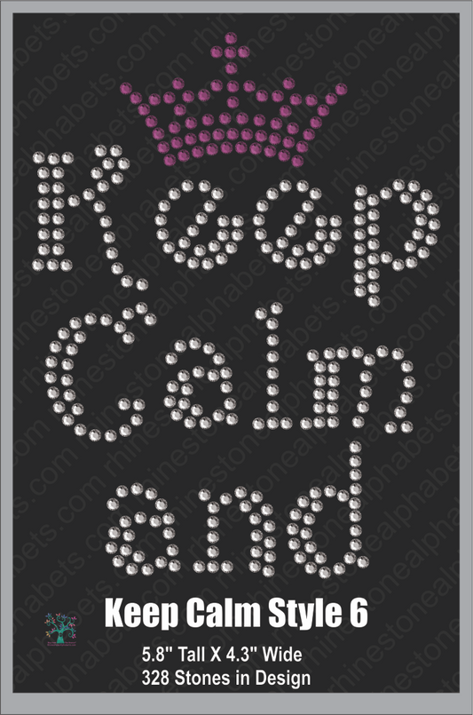 Keep Calm Style 6 ,TTF Rhinestone Fonts & Rhinestone Designs