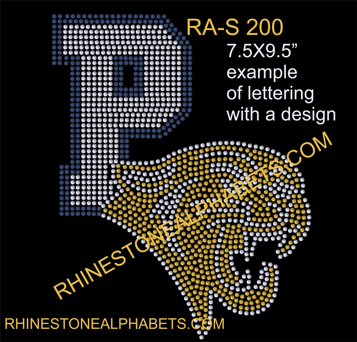 RA-S 200  TTF RHINESTONE COMBO FONT ,TTF Rhinestone Fonts & Rhinestone Designs
