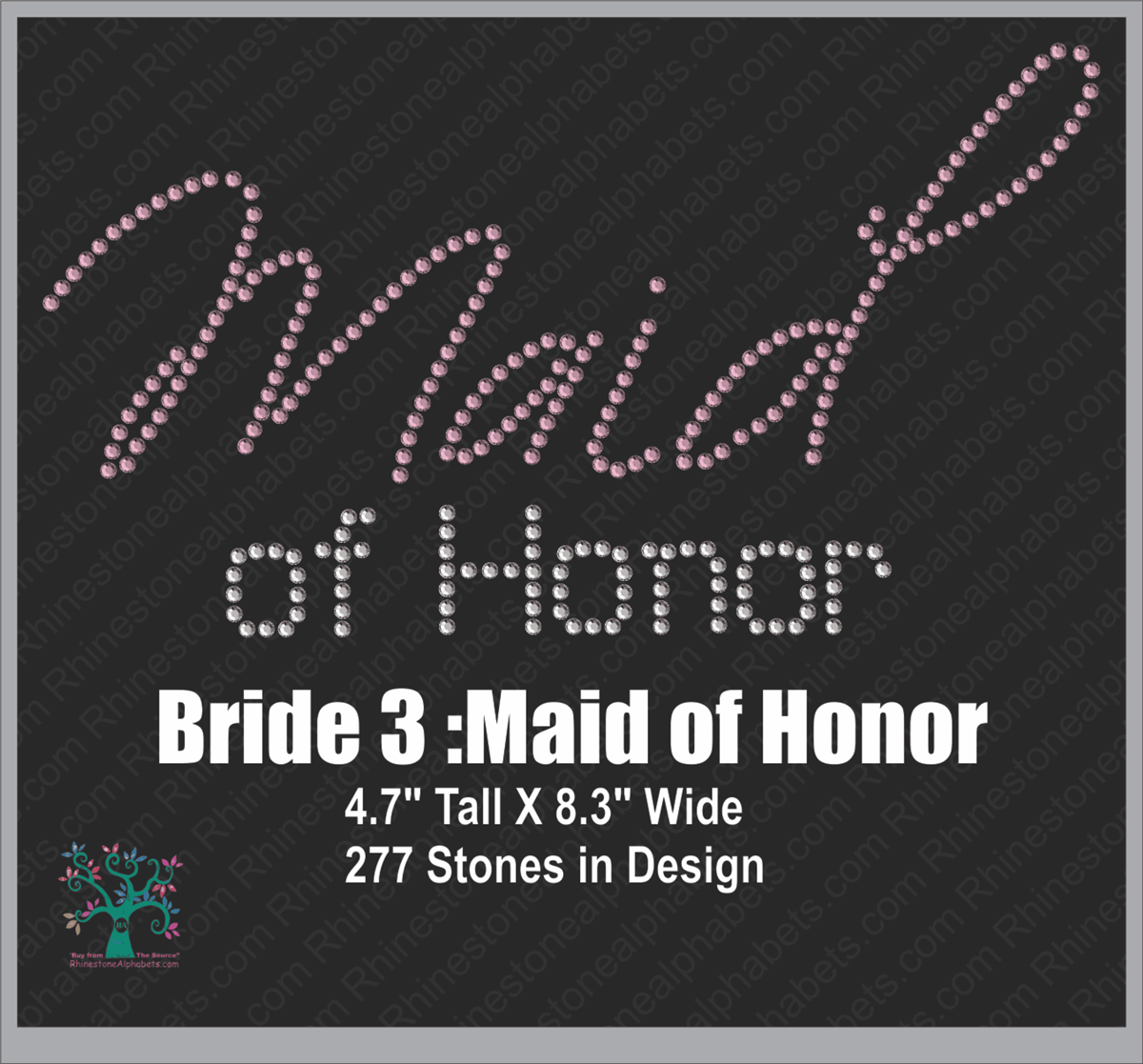 Bride 3: Maid of Honor ,TTF Rhinestone Fonts & Rhinestone Designs