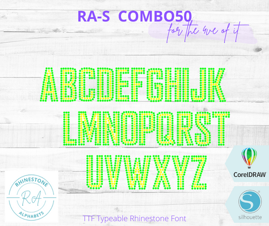 RA-S Combo 50 - RhinestoneAlphabets