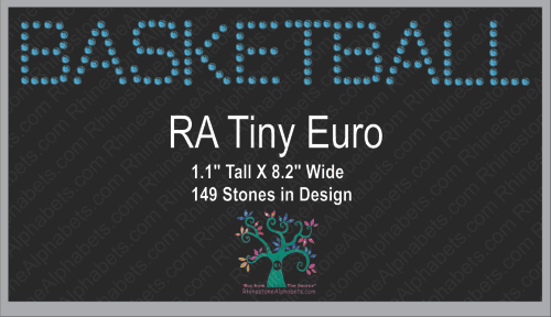 RA TinyEuro ,TTF Rhinestone Fonts & Rhinestone Designs