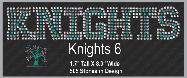 Knights 6 ,TTF Rhinestone Fonts & Rhinestone Designs