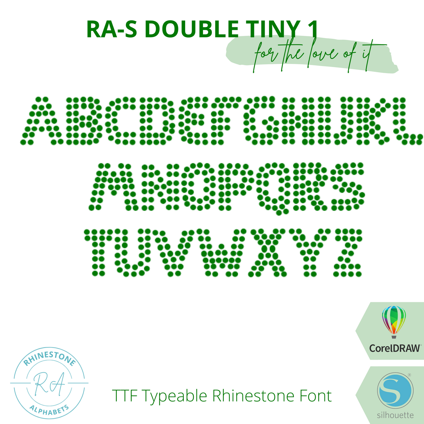 RA-S Double Tiny 1 - RhinestoneAlphabets