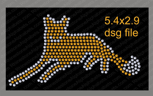 Fox 3 Mascot for .dsg file ,TTF Rhinestone Fonts & Rhinestone Designs