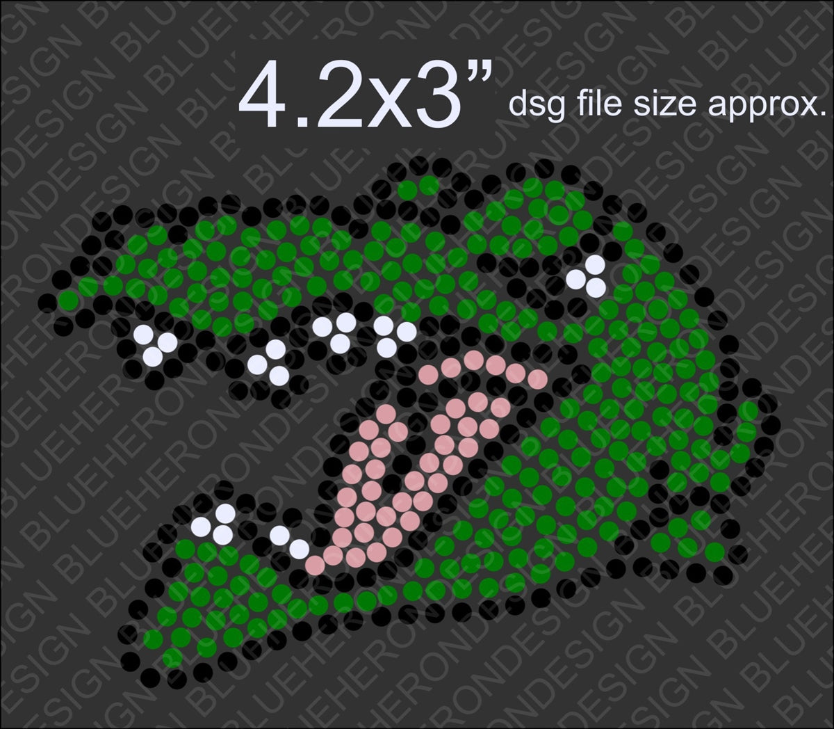 Tiny Crocodile DSG File ,TTF Rhinestone Fonts & Rhinestone Designs