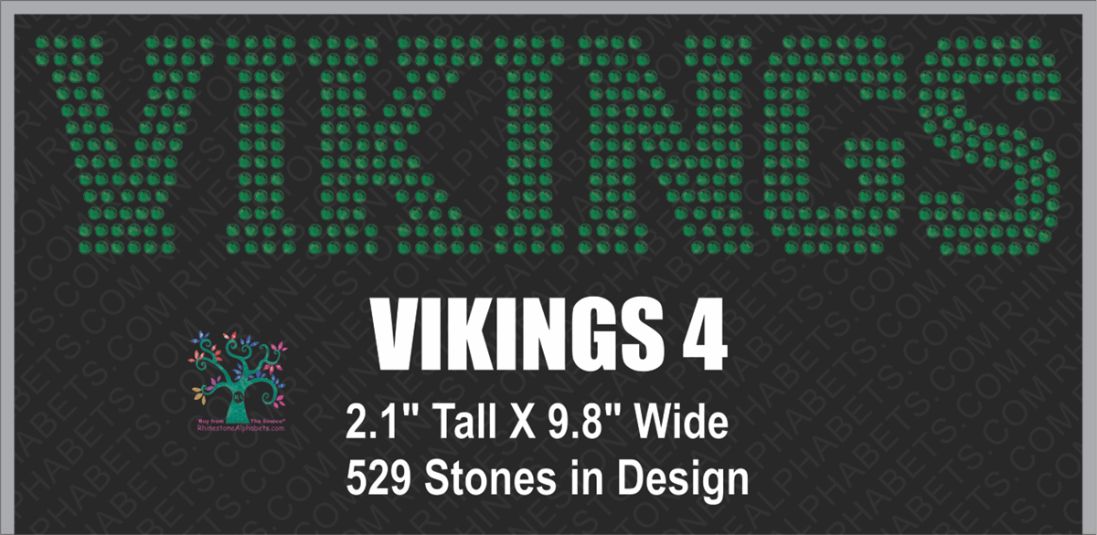 Vikings  Word 4 Rhinestone TTF  Alphabets and Rhinestone Designs