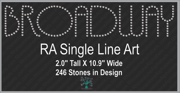 RA SingleLine Art ,TTF Rhinestone Fonts & Rhinestone Designs