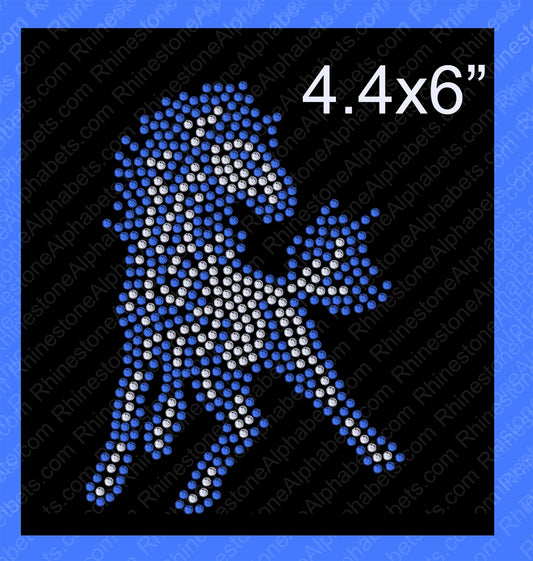 Mustangs ,TTF Rhinestone Fonts & Rhinestone Designs