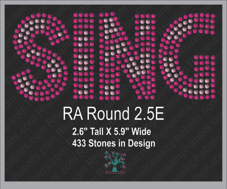 RA Round2.5E ,TTF Rhinestone Fonts & Rhinestone Designs