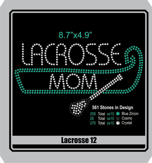 Lacrosse 12 ,TTF Rhinestone Fonts & Rhinestone Designs