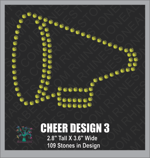 Cheer Design 3 ,TTF Rhinestone Fonts & Rhinestone Designs